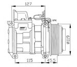 FC1011 Compressor, air conditioning 0002303611 A0002303611 MERCEDES-BENZ S 1989-